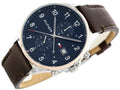 Buy Tommy Hilfiger West Blue Dial Brown Leather Strap Watch for Men - 1791712 in Pakistan