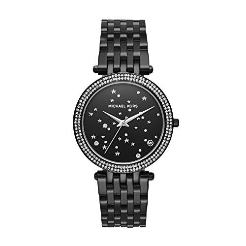 Buy Michael Kors Darci Black Dial with Diamonds Black Steel Strap Watch for Women - MK3787 in Pakistan