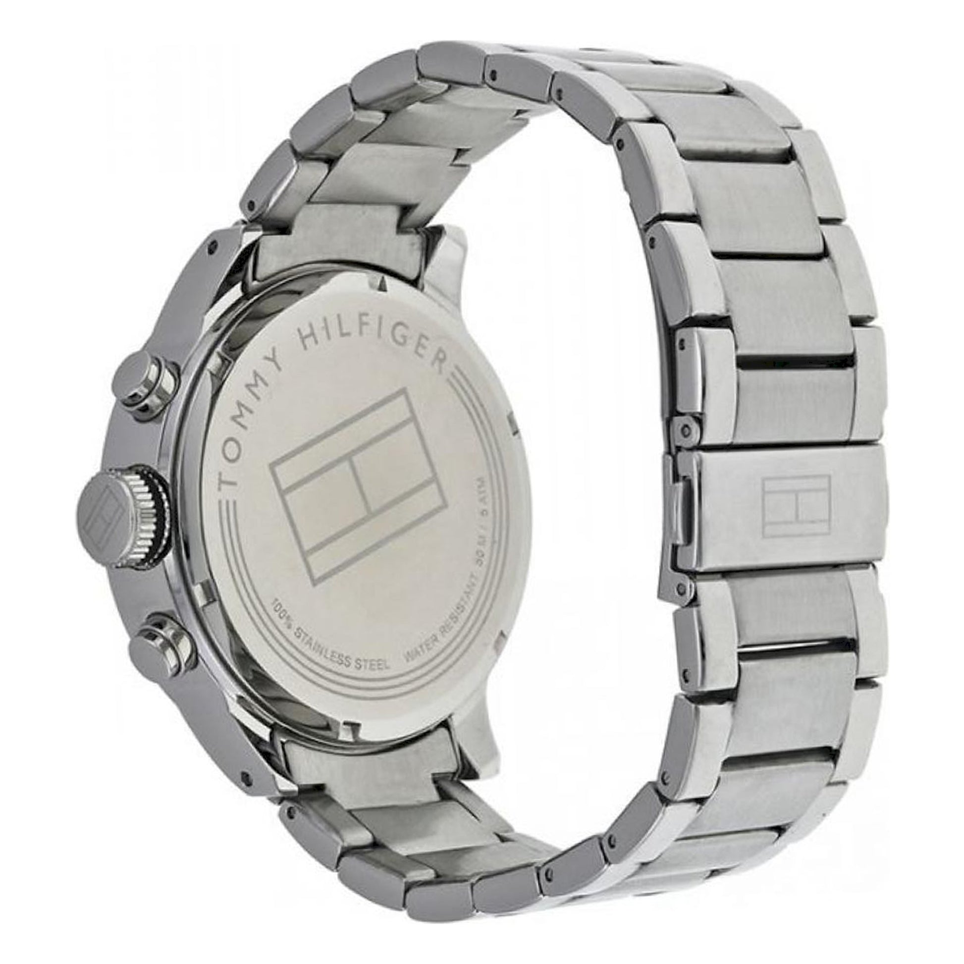 Buy Tommy Hilfiger Mens Quartz Stainless Steel White Dial 46mm Watch - 1791140 in Pakistan