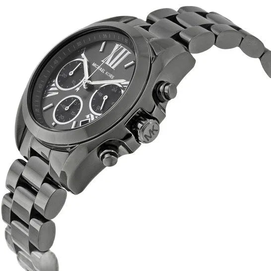 Buy Michael Kors Bradshaw Grey Dial Chronograph Gunmetal Tone Ladies Watch - Mk6249 in Pakistan