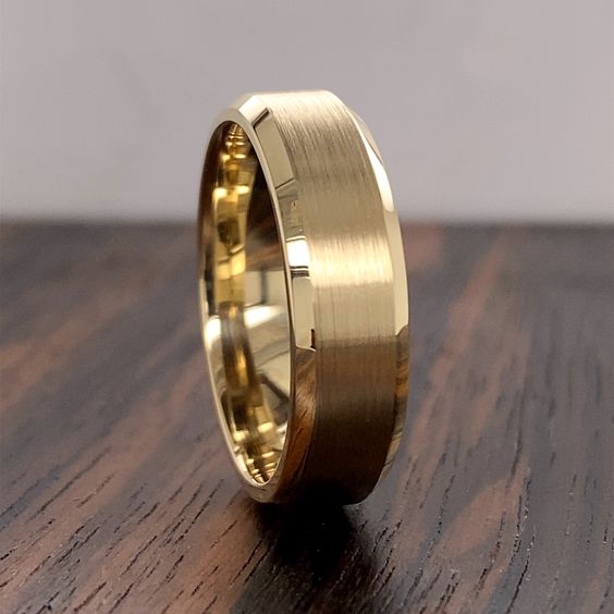 Buy Matte Finish Golden Ring in Pakistan