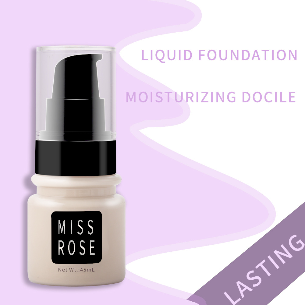 Buy Miss Rose Concealer Liquid Foundation Matte Oil Control Isolation Foundation Cream Moisturizing Sweat Proof And Lasting 45 - Ml in Pakistan