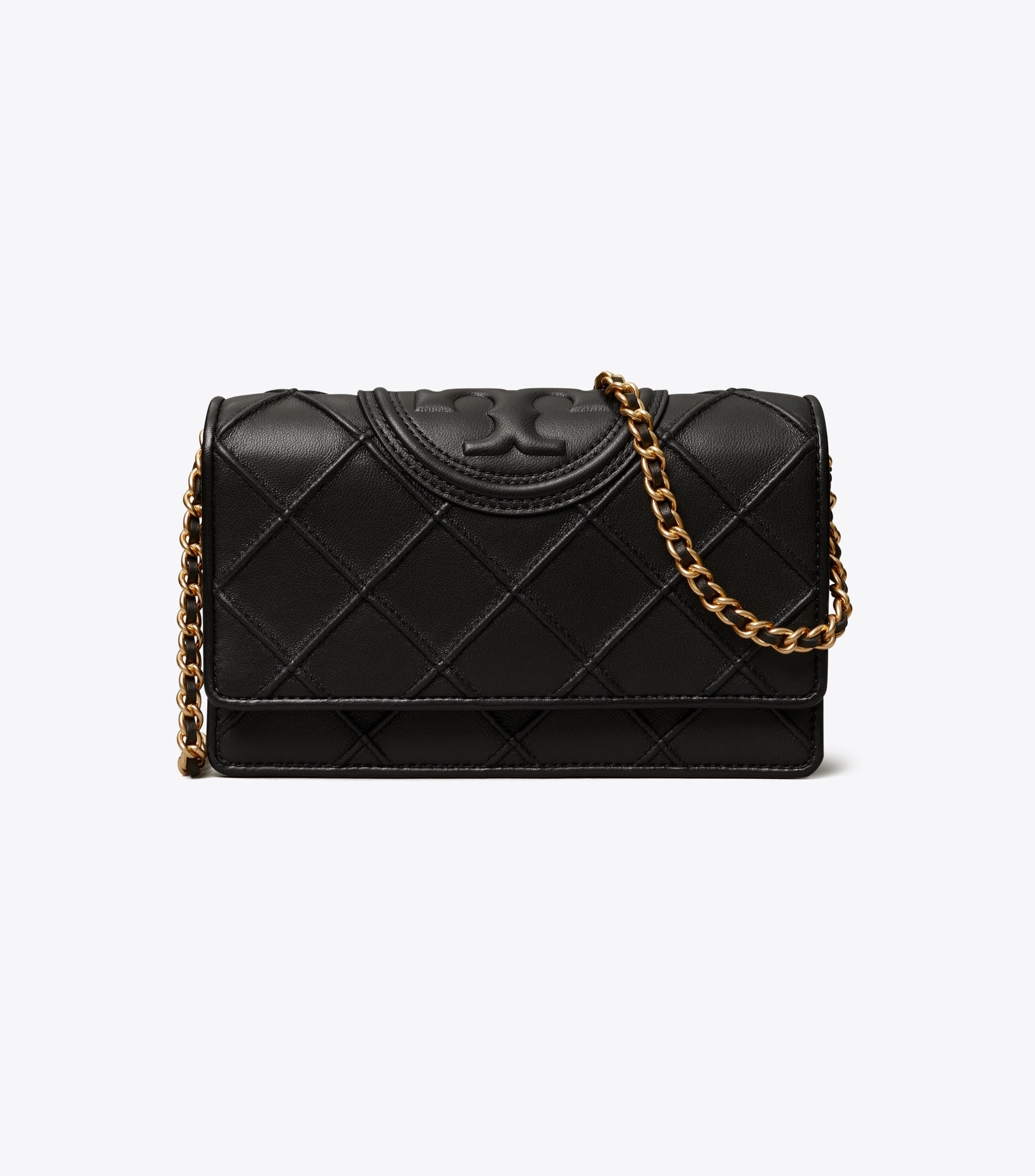 Buy Tory Burch Fleming Soft Chain Wallet Shoulder Bag For Women - Black in Pakistan