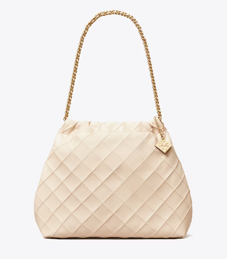 Buy Tory Burch Fleming Soft Drawstring Bag New Cream in Pakistan