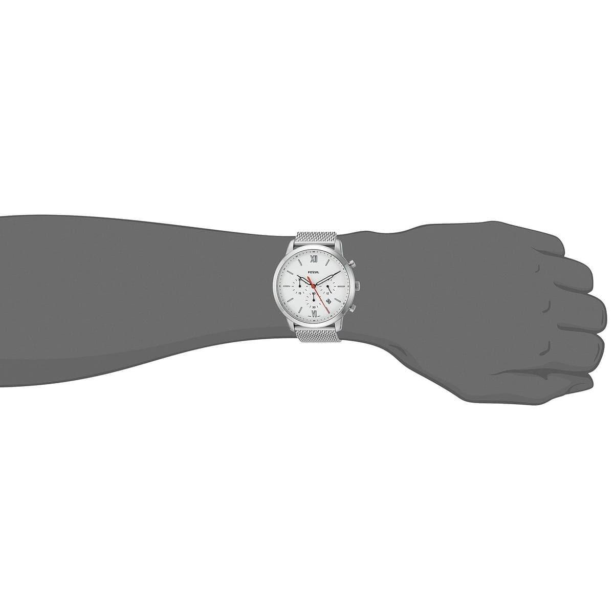 Buy Neutra Chronograph White Dial Silver Mesh Bracelet Watch For Men in Pakistan