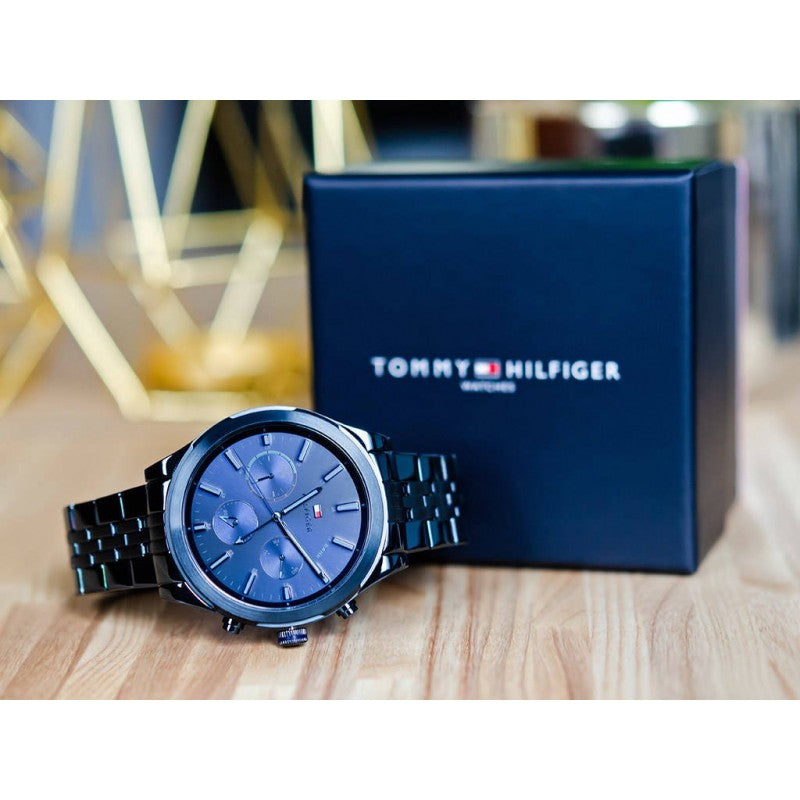 Buy Tommy Hilfiger Mens Quartz Blue Stainless Steel Blue Dial 44mm Watch - 1791739 in Pakistan