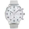 Buy Tommy Hilfiger Mens Quartz Silver Stainless Steel White Dial 44mm Watch - 1791988 in Pakistan