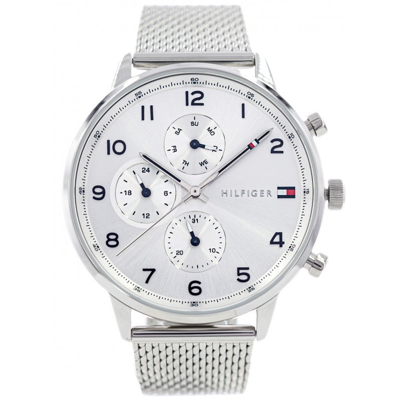 Buy Tommy Hilfiger Mens Quartz Silver Stainless Steel White Dial 44mm Watch - 1791988 in Pakistan