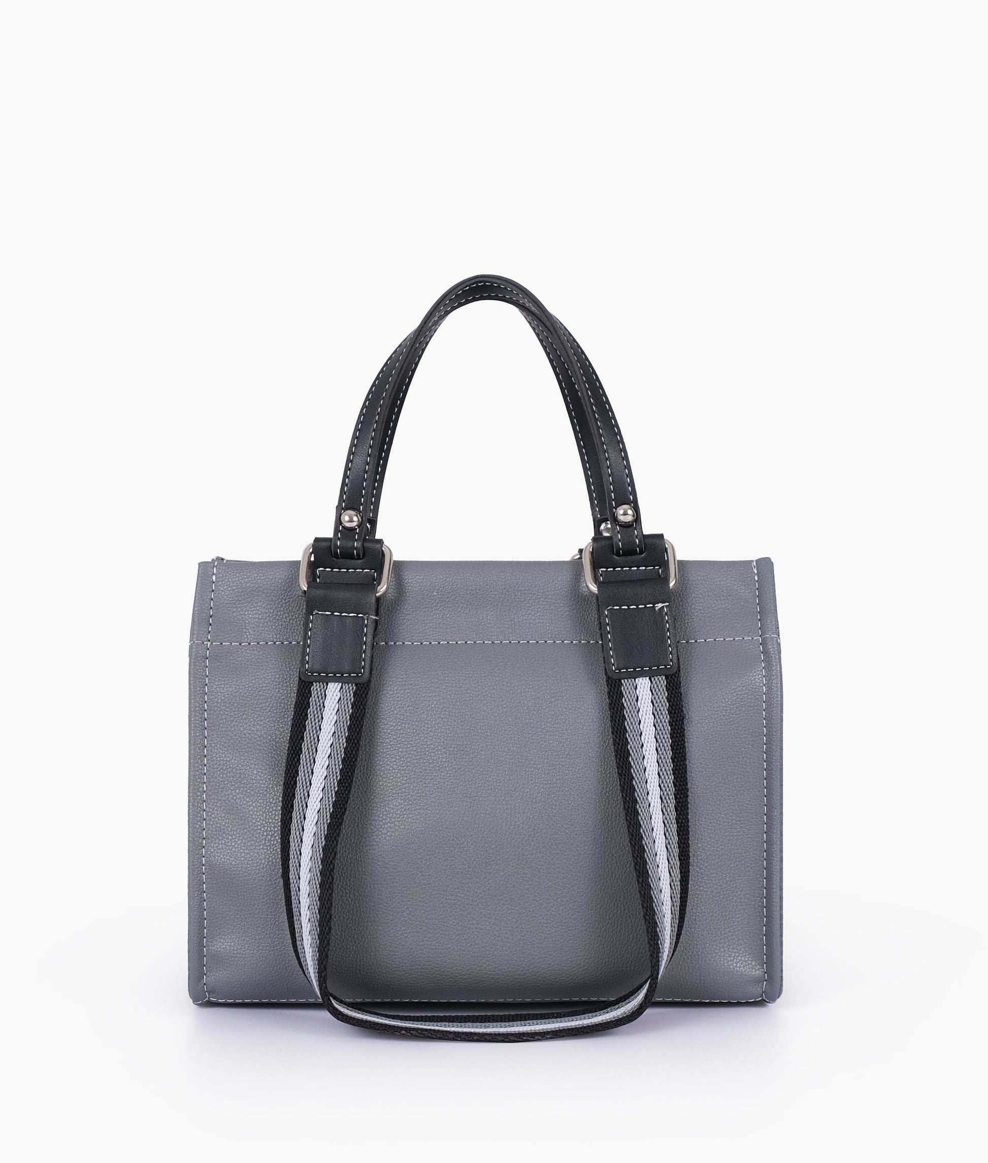 Buy Grey dual-pocket mini tote bag in Pakistan