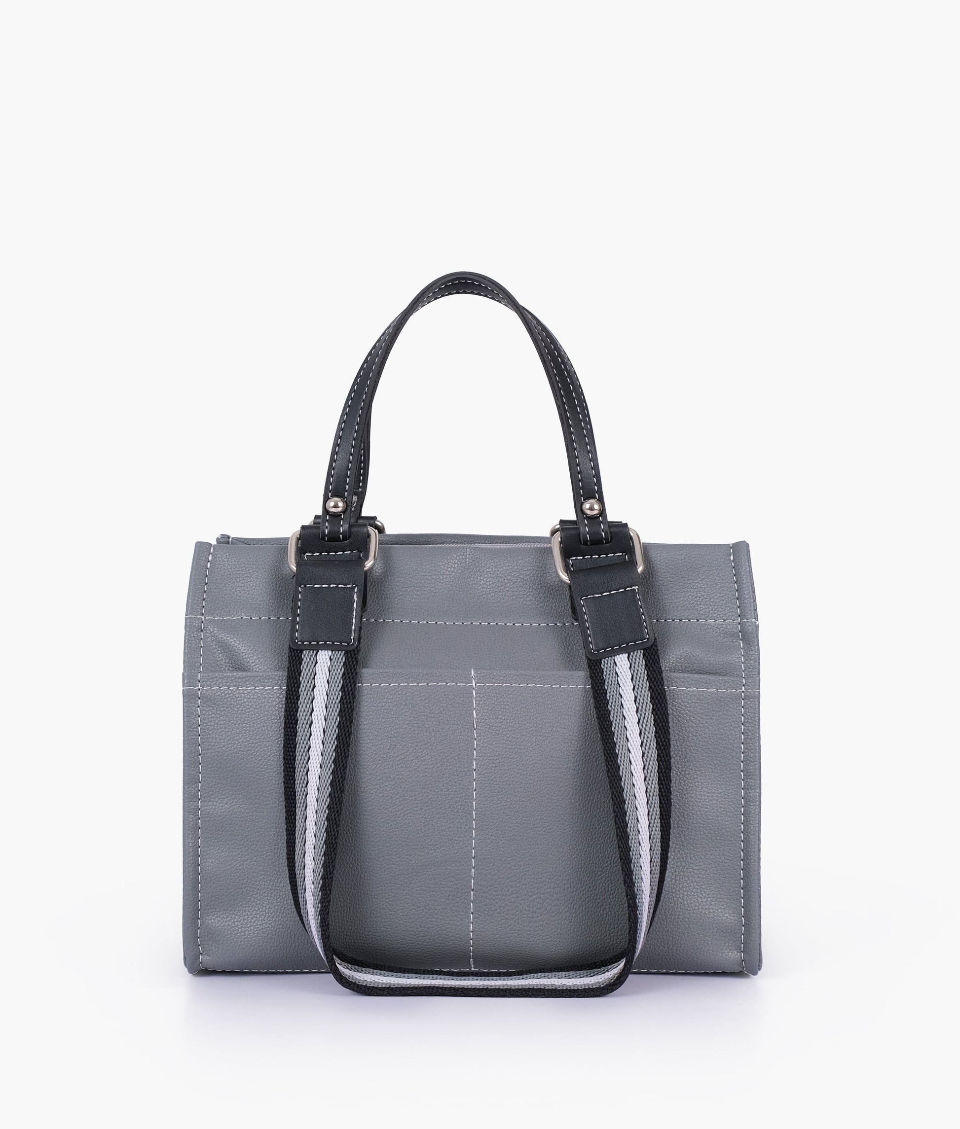 Buy Grey dual-pocket mini tote bag in Pakistan