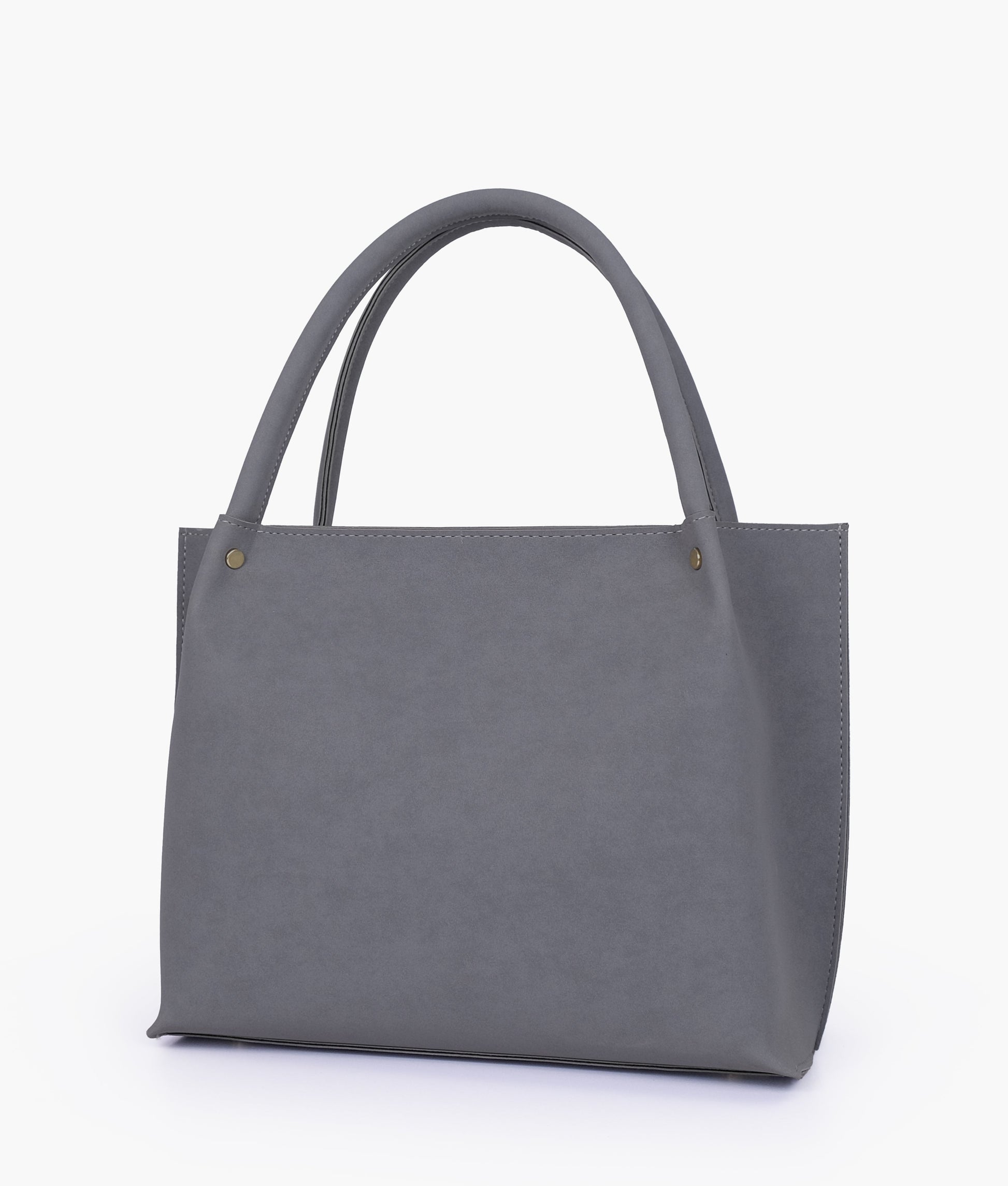 Buy Grey mocha suede tote bag in Pakistan