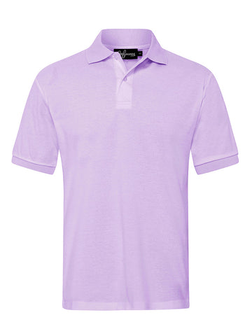 Buy Unisex Basic Plain Polo Shirt - Lilac in Pakistan