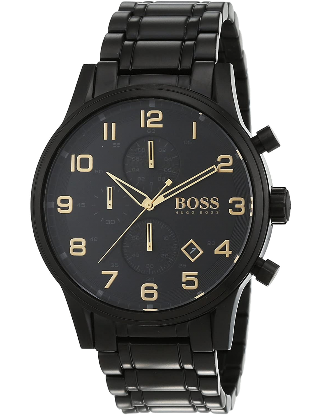 Buy Hugo Boss Mens Quartz Stainless Steel Black Dial 46mm Watch - 1513275 in Pakistan