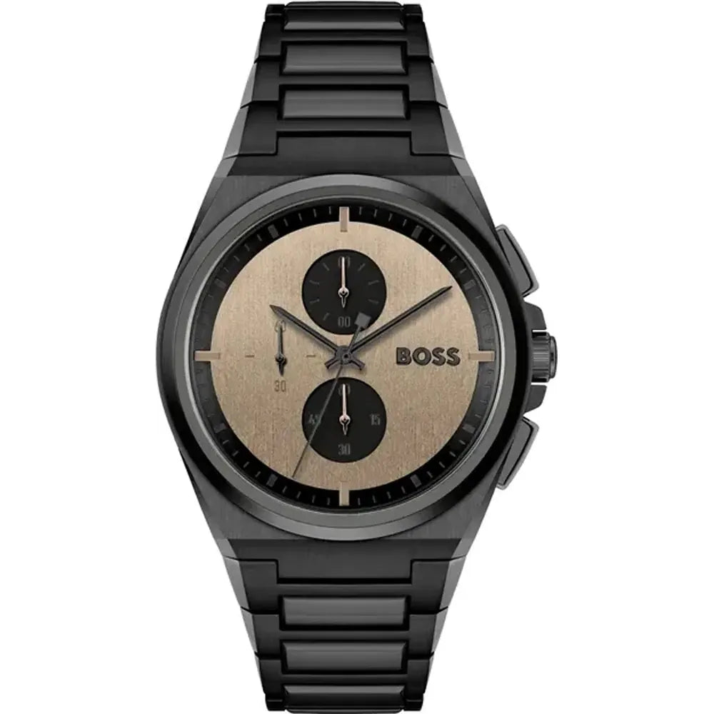 Buy Hugo Boss Men's Chronograph Black Stainless Steel Watch 1514043 in Pakistan