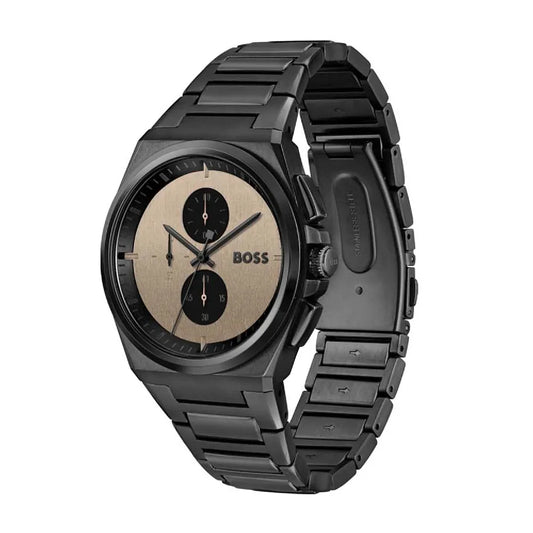 Buy Hugo Boss Men's Chronograph Black Stainless Steel Watch 1514043 in Pakistan