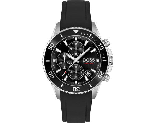 Buy Hugo Boss Admiral Analog Black Dial Black Silicone Strap Men's Watch - 1513912 in Pakistan