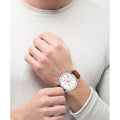 Buy Hugo Boss Mens Chronograph Quartz Leather Strap White Dial 44mm Watch - 1513475 in Pakistan