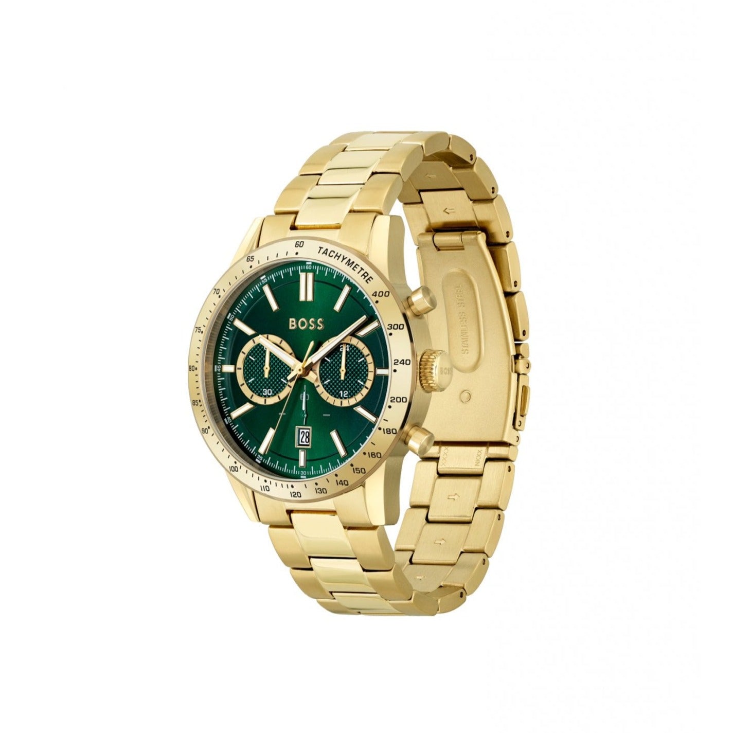 Buy Hugo Boss Mens Allure Chronograph Green Dial Watch - 1513923 in Pakistan