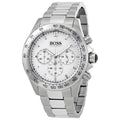 Buy Hugo Boss Mens Chronograph Quartz Stainless Steel White Dial 44mm Watch - 1512962 in Pakistan