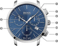 Buy Hugo Boss Mens Chronograph Quartz Watch with Stainless Steel Strap - 1513269 in Pakistan