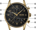 Buy Hugo Boss Mens Chronograph Quartz Stainless Steel Black Dial 44mm Watch - 1513531 in Pakistan