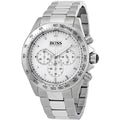 Buy Hugo Boss Mens Chronograph Quartz Stainless Steel White Dial 44mm Watch - 1512962 in Pakistan