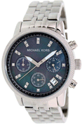 Buy Michael Kors Jet Set Blue Mother of Pearl Dial Silver Steel Strap Watch for Women - MK5021 in Pakistan