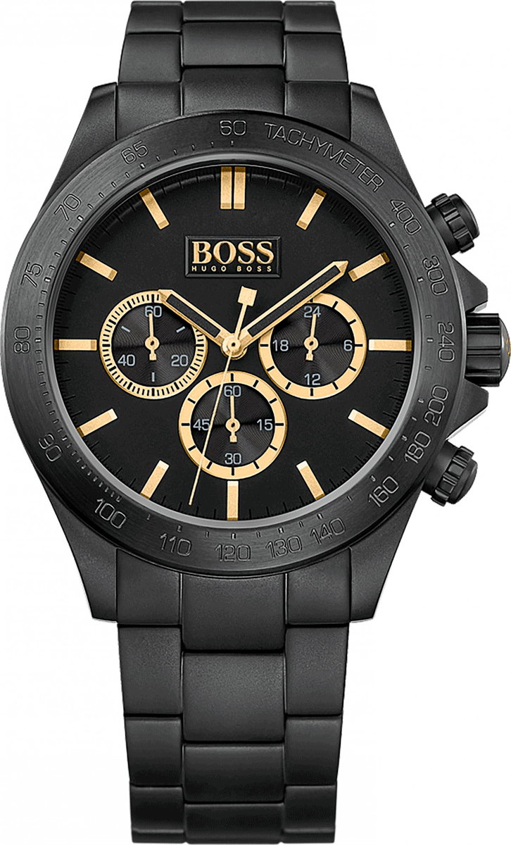 Buy Hugo Boss Mens Chronograph Quartz Stainless Steel Black Watch - 1513278 in Pakistan