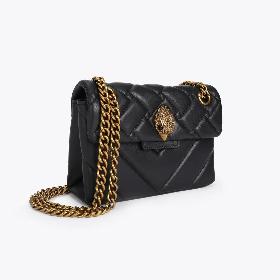 Buy Kurt Geiger Mini Kensington Shoulder Bag In Leather Small - Black Combination in Pakistan