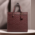 Buy Coach Field Tote In Signature Leather Bag Small - Wine in Pakistan