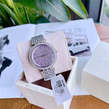 Buy Michael Kors Darci Crystal Purple Dial Silver Stainless Steel Strap Women's Watch - Mk3850 in Pakistan