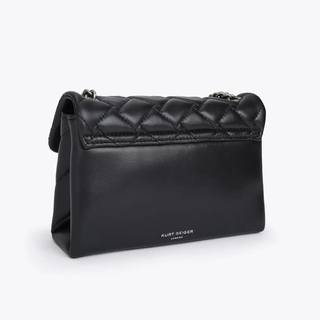 Buy Kurt Geiger London Kensington Leather Quilted Bag Small - Black Combination in Pakistan