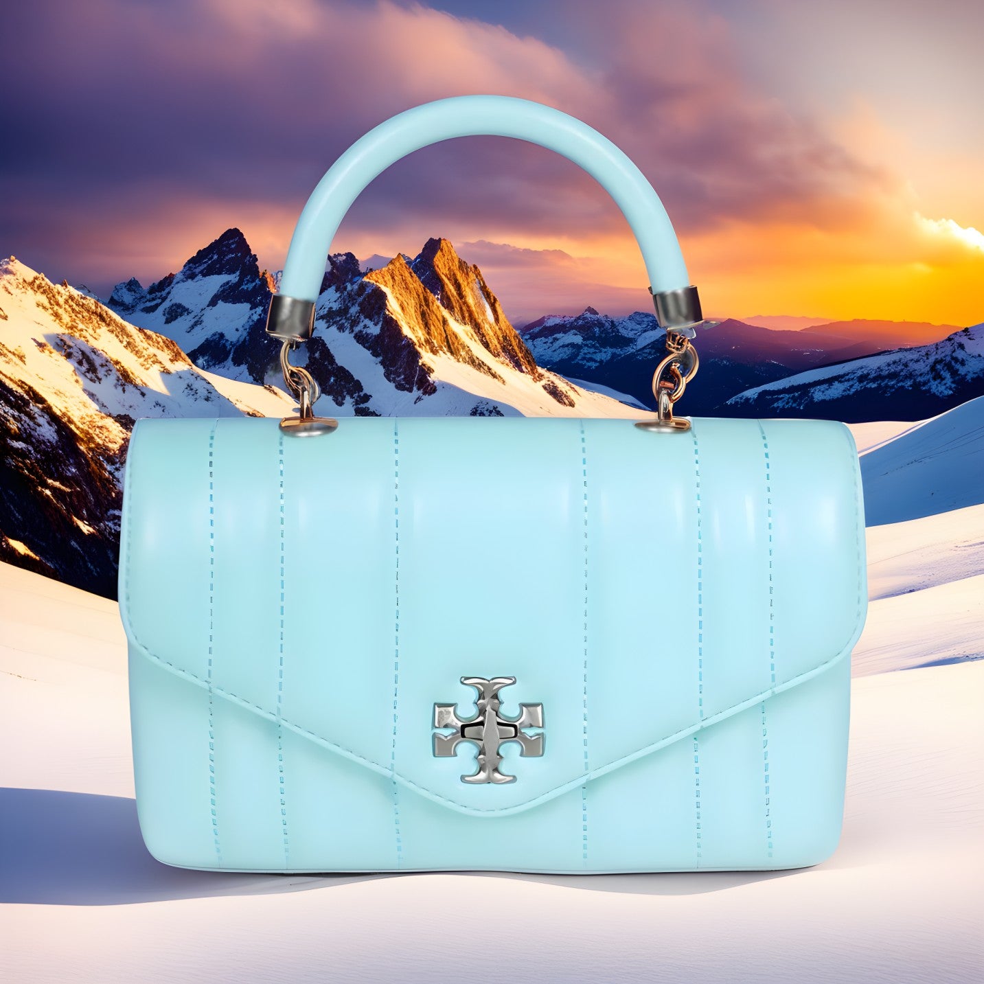 Buy Tory Burch Kira Mini Top Handle Bag - Blue in Pakistan