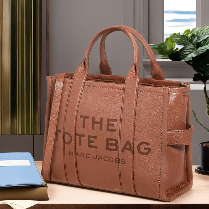 The Leather Small Tote Bag by Marc Jacobs (Rose Dust)