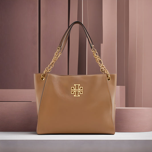 Buy Tory Burch Robinson Triple Compartment with Shoulder Strap Bag - Brown in Pakistan