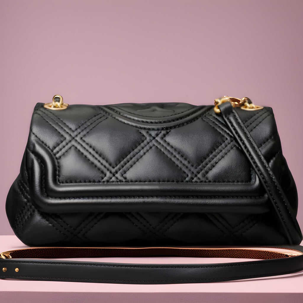 Tory Burch Fleming Soft Convertible Shoulder Bag Black – Balilene