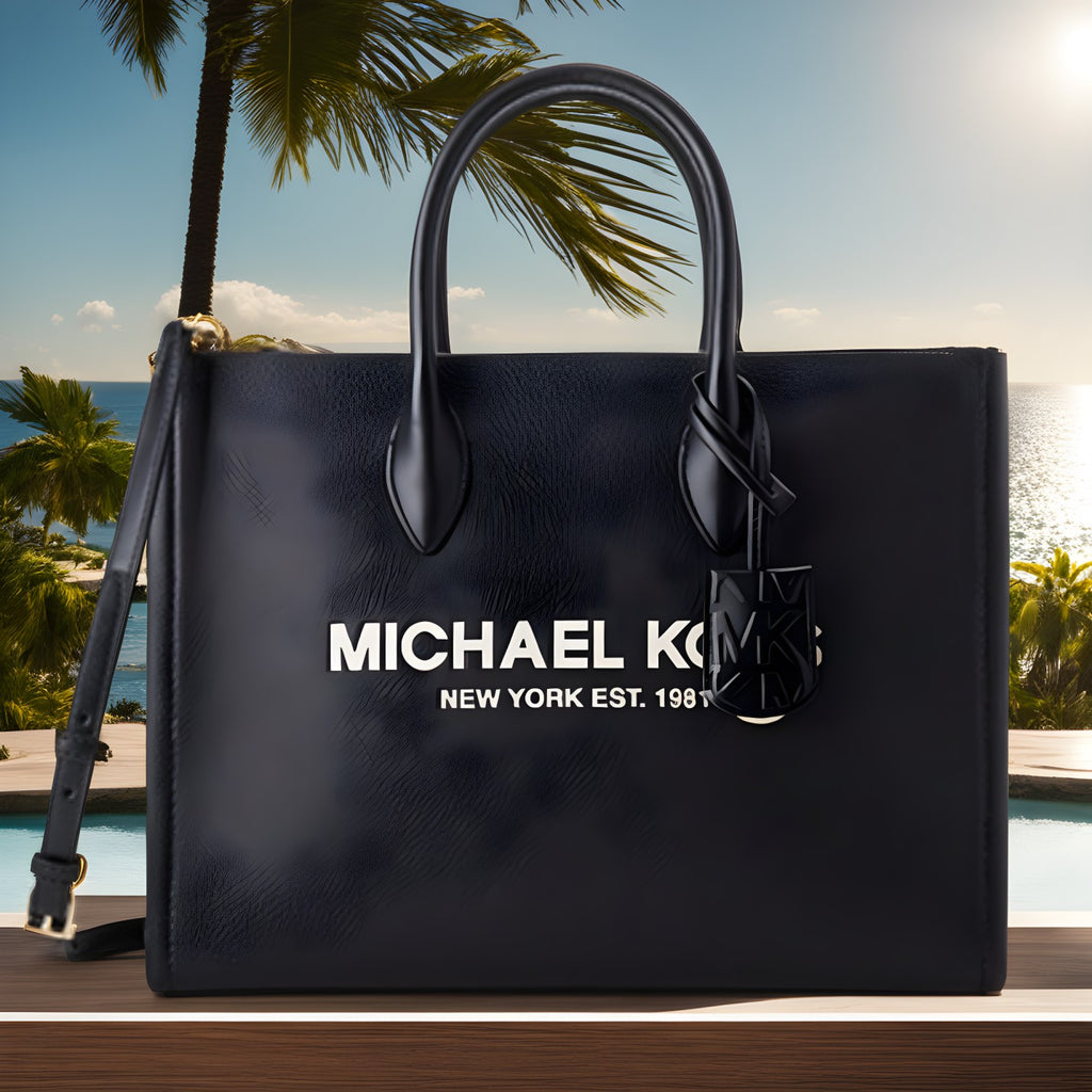 Michael Kors Mirella Logo Tote Crossbody Bag Size Small