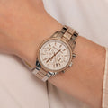 Buy Michael Kors Ritz Chronograph Quartz Crystal Silver Dial Ladies Watch - Mk6651 in Pakistan