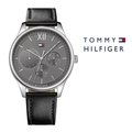 Buy Tommy Hilfiger Damon Grey Dial Black Leather Strap Watch for Men - 1791417 in Pakistan