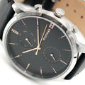 Buy Tommy Hilfiger Mens Quartz Leather Strap Black Dial 44mm Watch - 1710406 in Pakistan