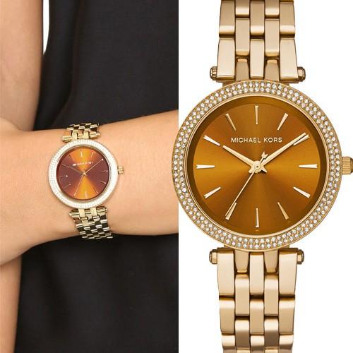 Buy Michael Kors Darci Mini Gold Dial Gold-tone Stainless Steel Strap Ladies Watch - Mk3408 in Pakistan