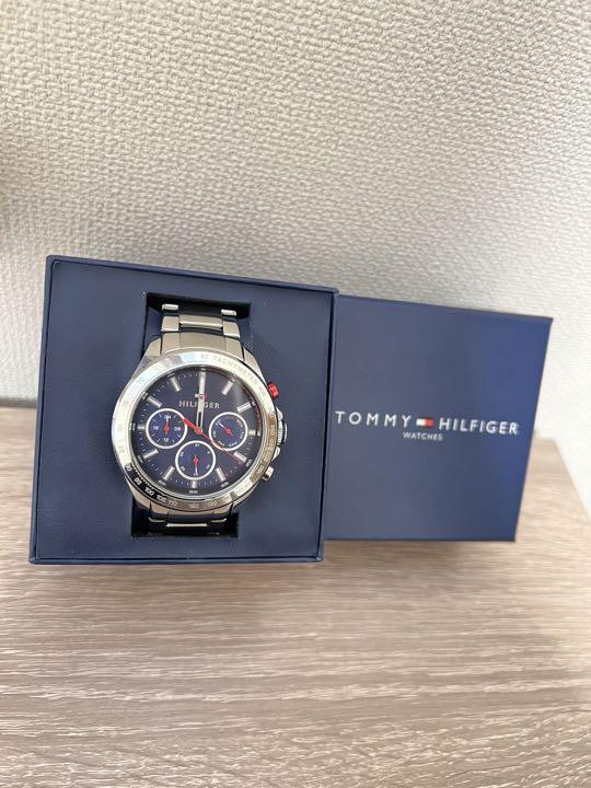 Buy Tommy Hilfiger Mens Quartz Stainless Steel Blue Dial 44mm Watch - 1791228 in Pakistan