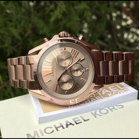 Buy Michael Kors Bradshaw Chronograph Sable Dial Brown Steel Strap Watch for Women  - MK6247 in Pakistan