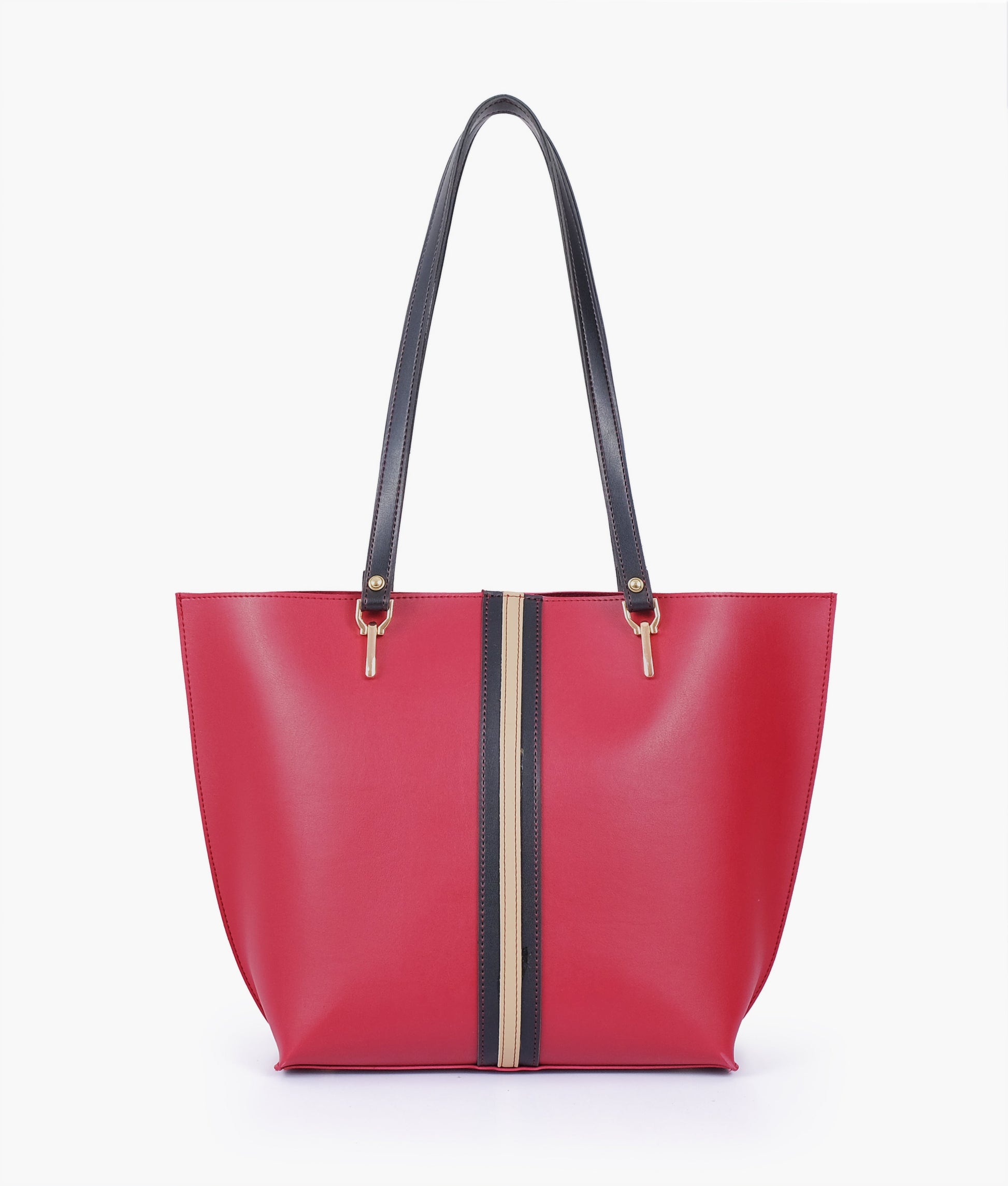 Buy Maroon centre-stripe tote bag in Pakistan