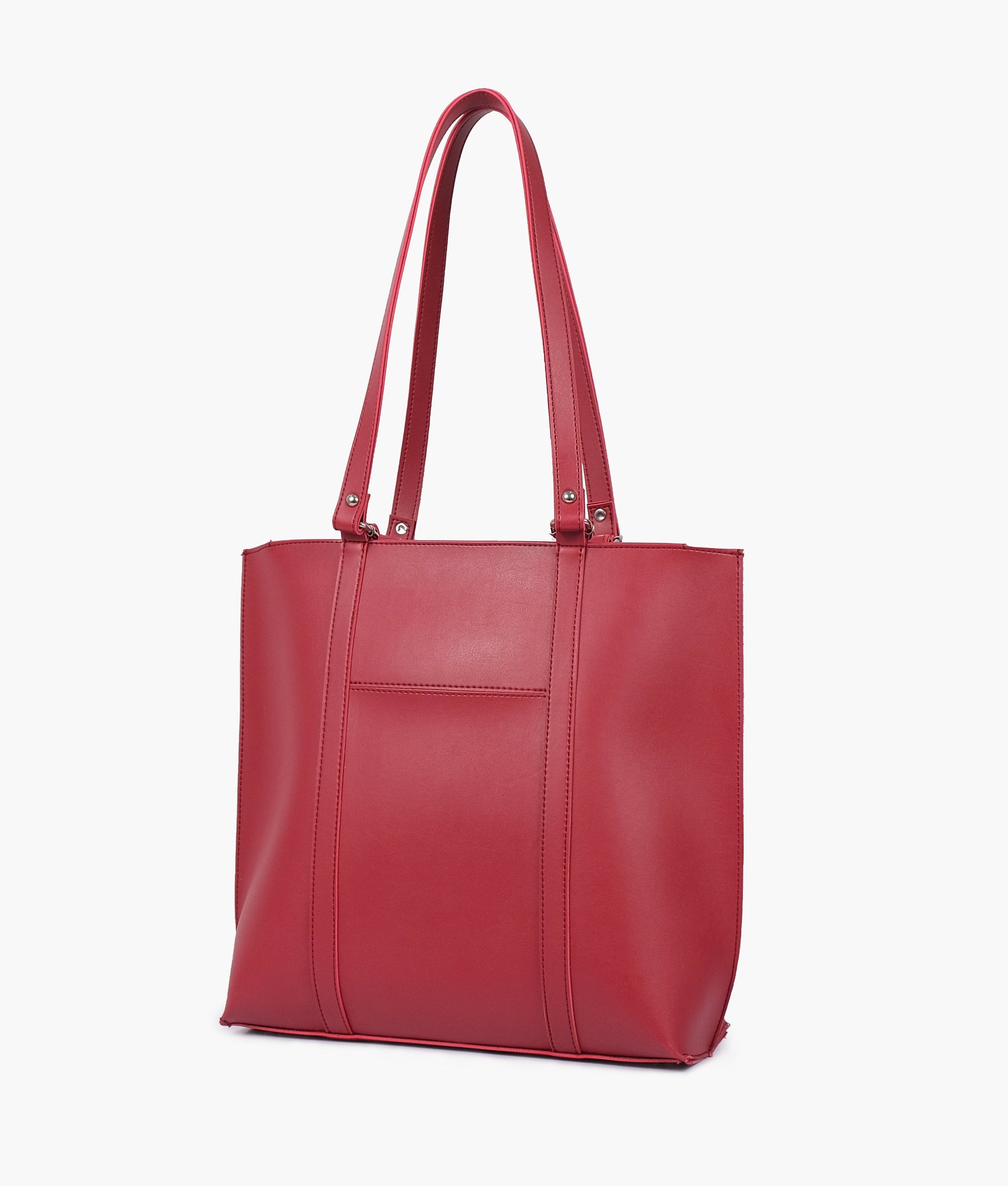 Buy Maroon double-handle tote bag in Pakistan