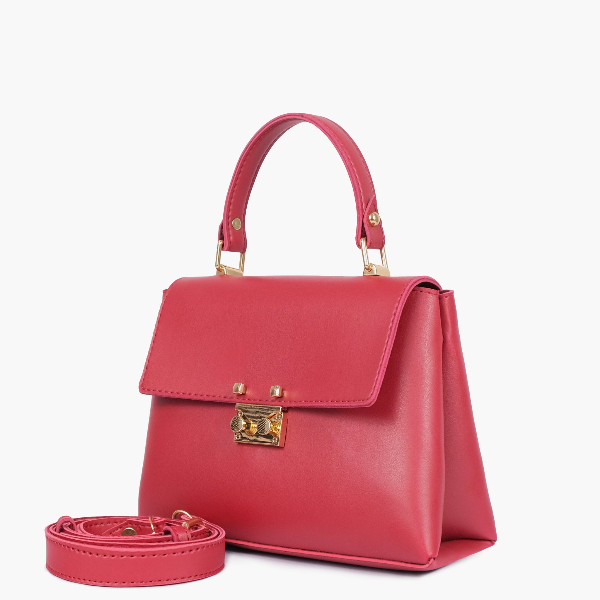 Buy Maroon mini top-handle bag in Pakistan