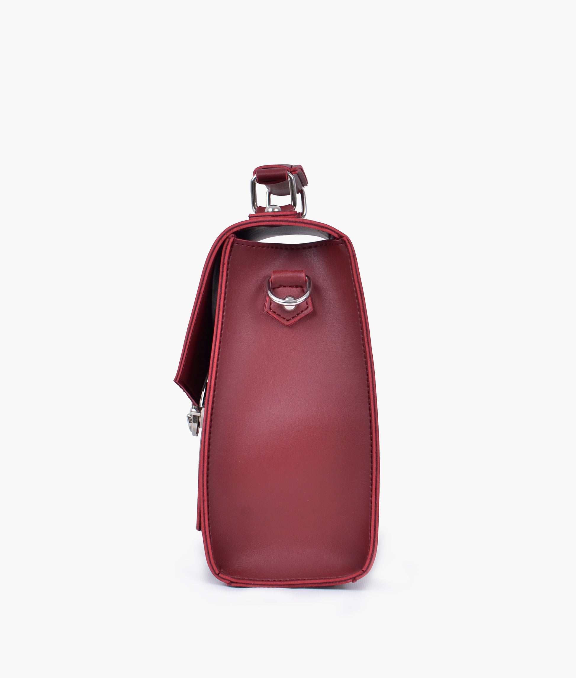 Buy Maroon push-lock messenger bag in Pakistan