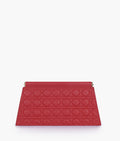 Buy Maroon quilted evening clutch with snap closure in Pakistan