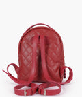 Buy Maroon quilted mini backpack in Pakistan