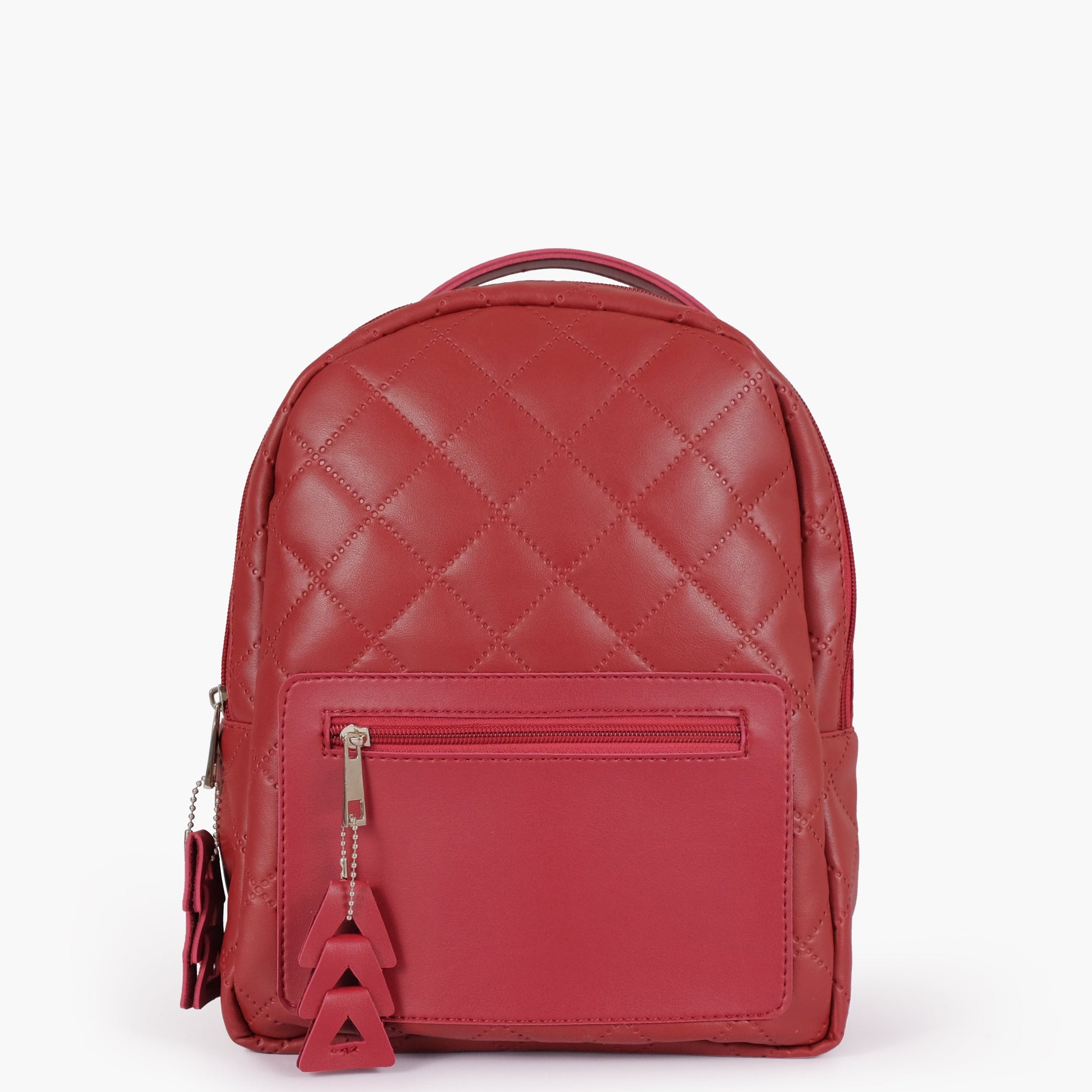 Buy Maroon quilted mini backpack in Pakistan